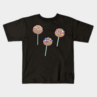 Sprinkles Chocolate Lollipops Kids T-Shirt